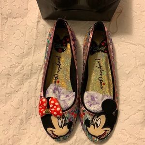 Irregular Choice Hello Mickey and Minnie Flats